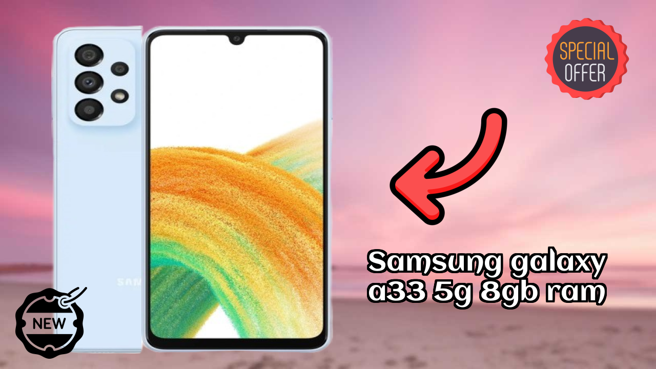 Samsung Galaxy A33 5G 8GB RAM Display Analysis: 6.4 Inches (16.26 Cm) Screen